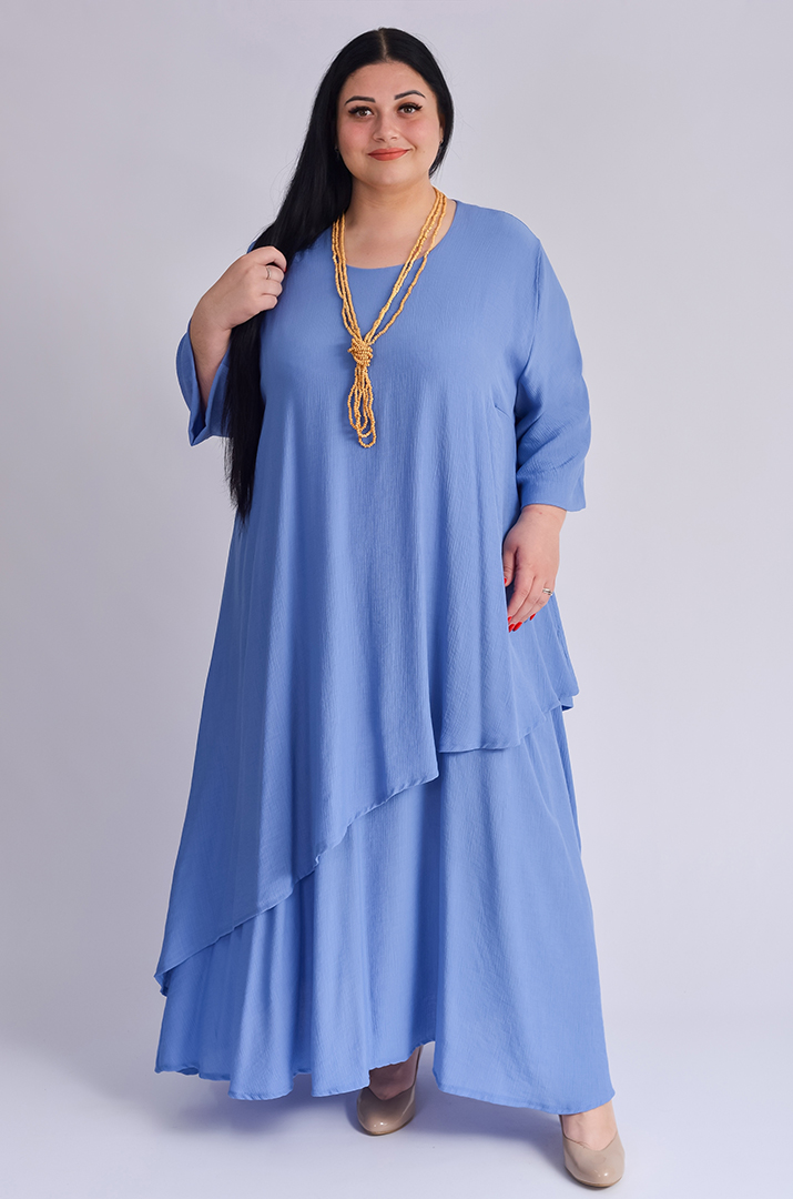 Платье макси с украшением больших размеров