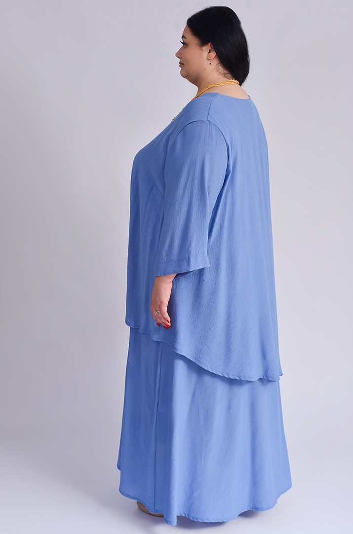 Платье макси с украшением больших размеров