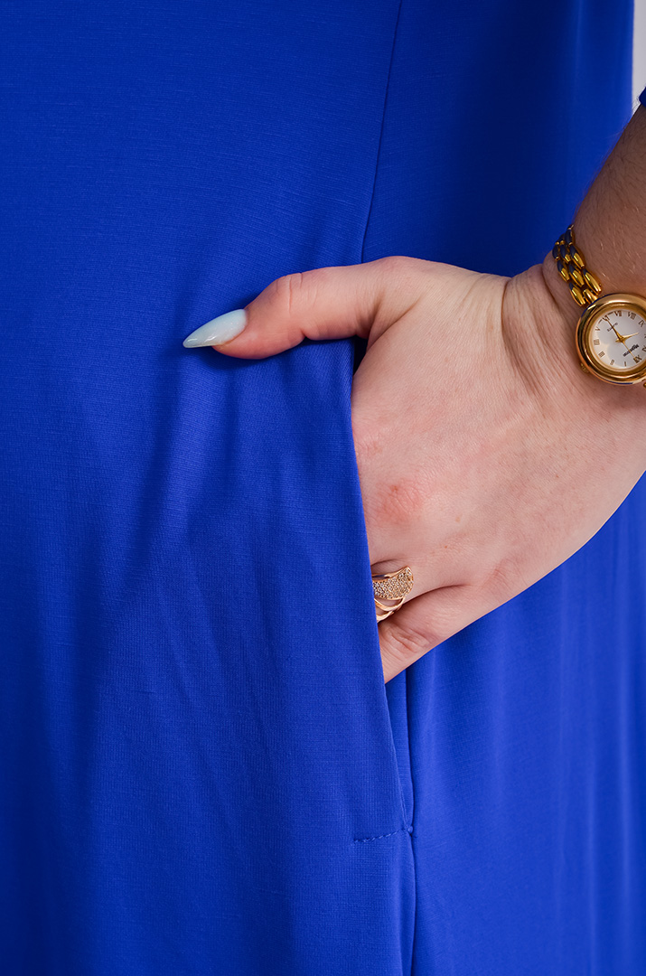 Сукня максі трапеція зі знімною брошкою великих розмірів