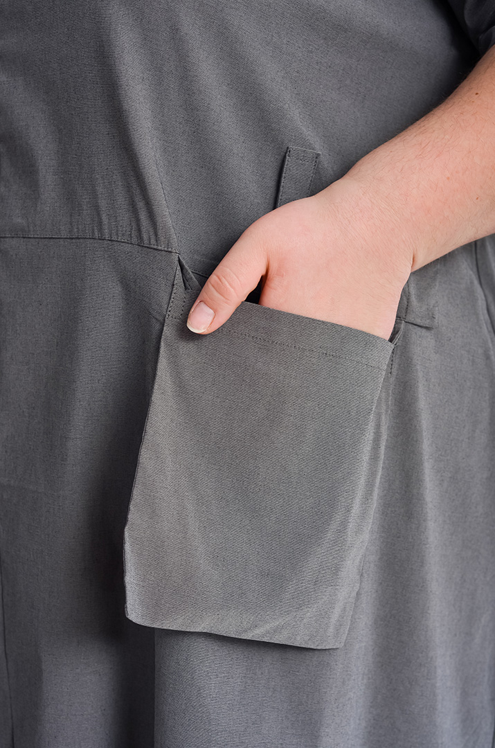 Сукня міді з блискавкою великих розмірів