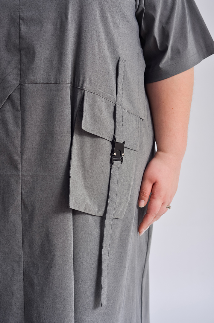 Сукня міді з блискавкою великих розмірів