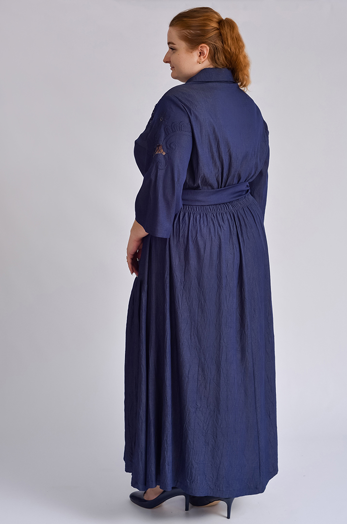 Сукня максі з ажурним оздобленням великих розмірів