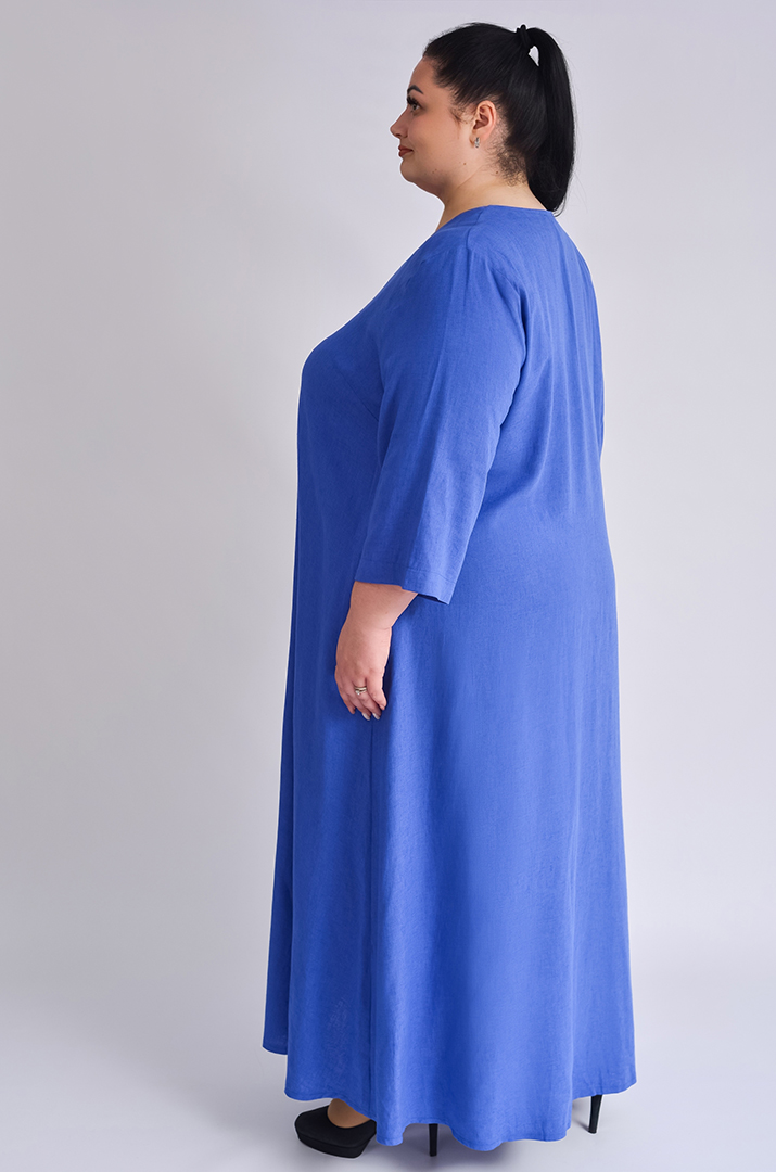 Сукня максі з розрізом і прикрасою великих розмірів