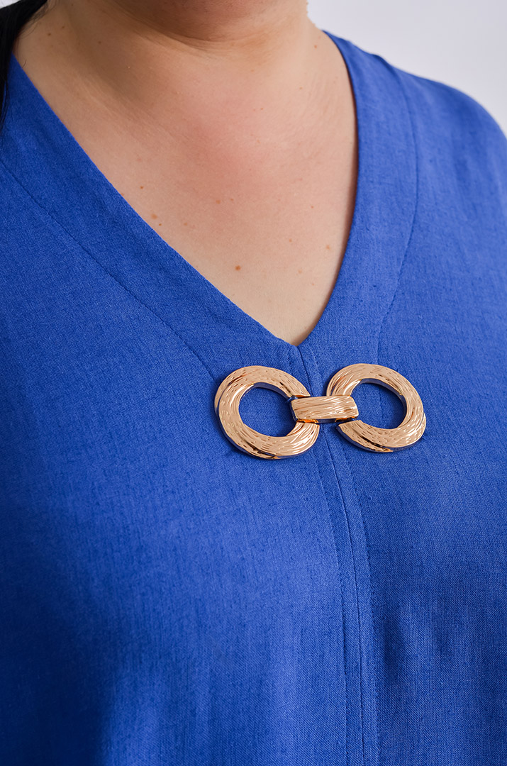 Сукня максі з розрізом і прикрасою великих розмірів