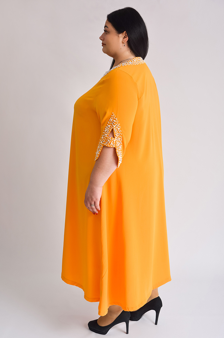 Сукня максі з перлинами великих розмірів