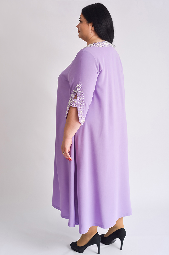 Сукня максі з перлинами великих розмірів