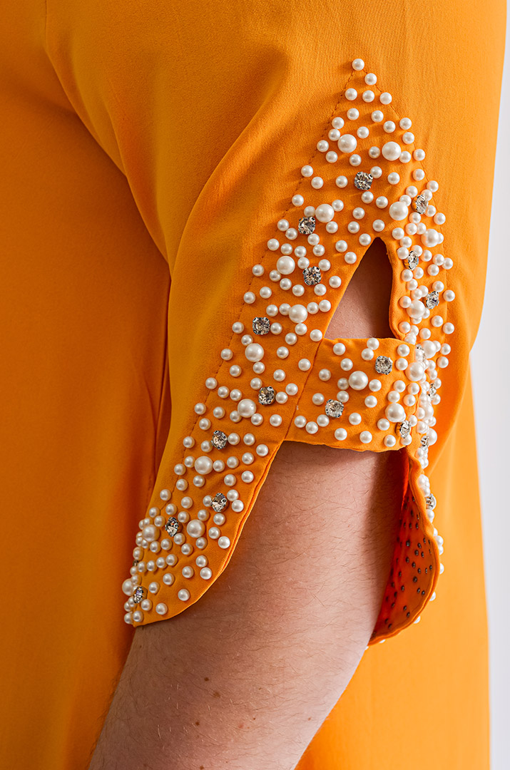 Сукня максі з перлинами великих розмірів