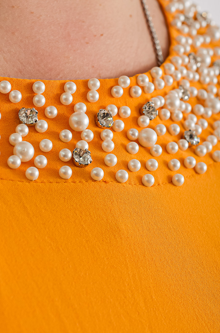 Сукня максі з перлинами великих розмірів