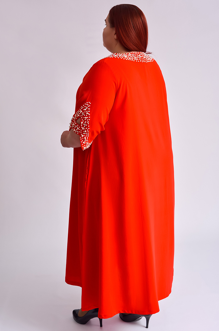 Сукня максі з перлинами великих розмірів