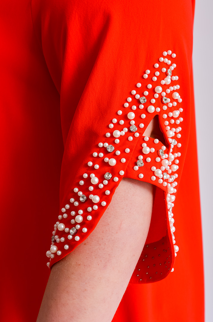 Сукня максі з перлинами великих розмірів