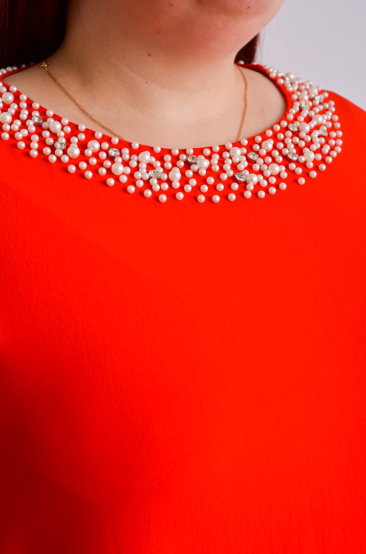 Сукня максі з перлинами великих розмірів