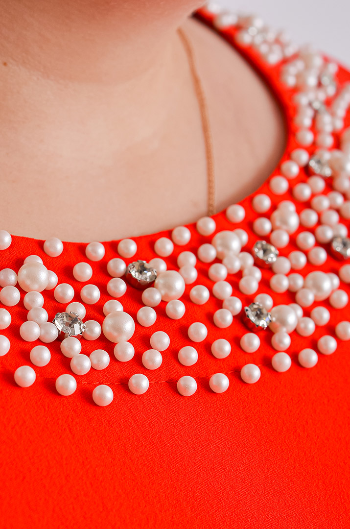 Сукня максі з перлинами великих розмірів