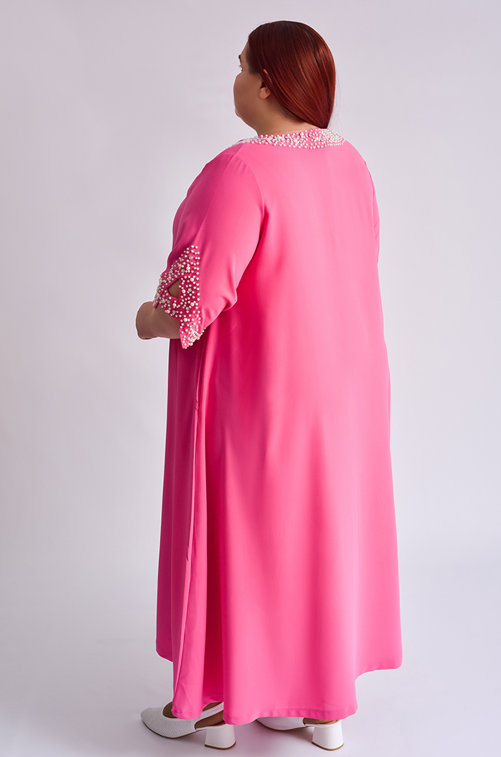 Сукня максі з перлинами великих розмірів