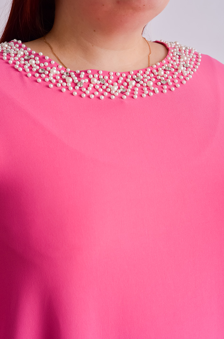 Сукня максі з перлинами великих розмірів