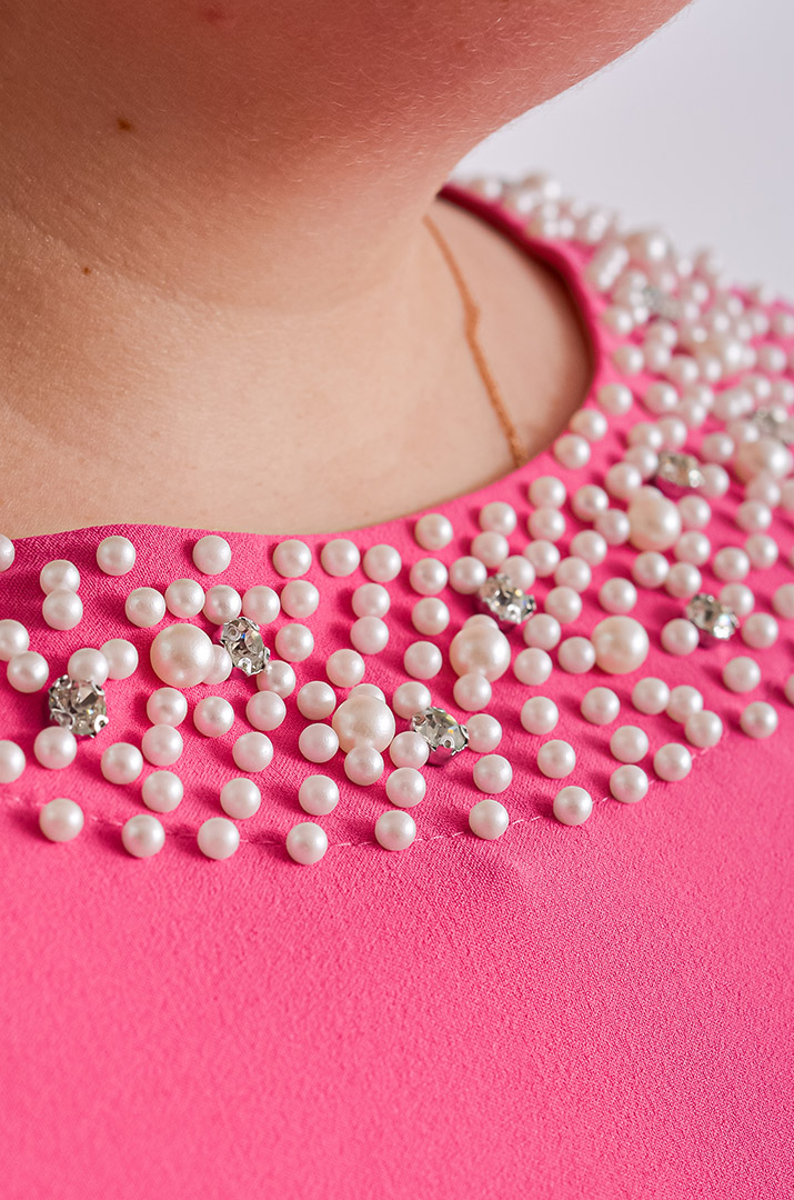 Сукня максі з перлинами великих розмірів