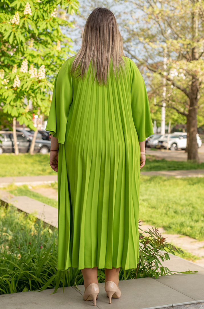 Сукня плісе з прикрасою великих розмірів