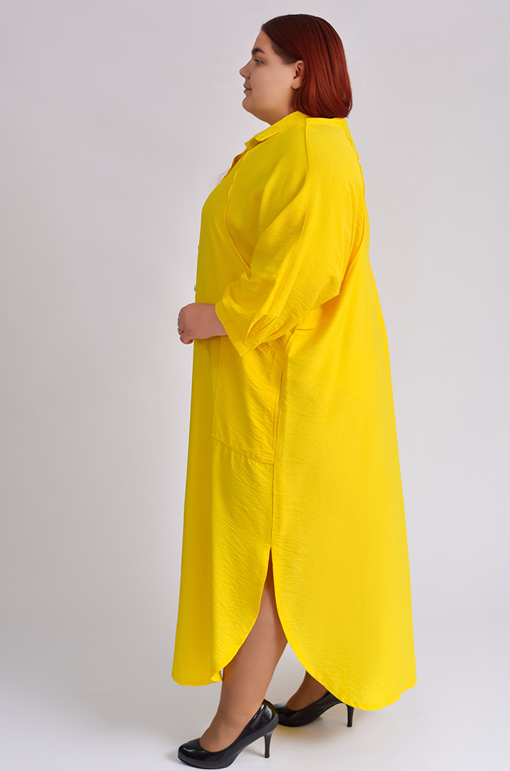 Платье макси с голографической аппликацией большого размера