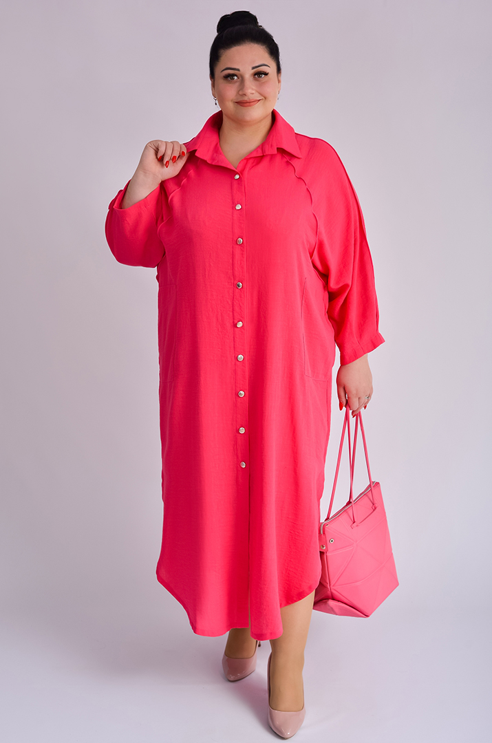 Платье макси с голографической аппликацией большого размера