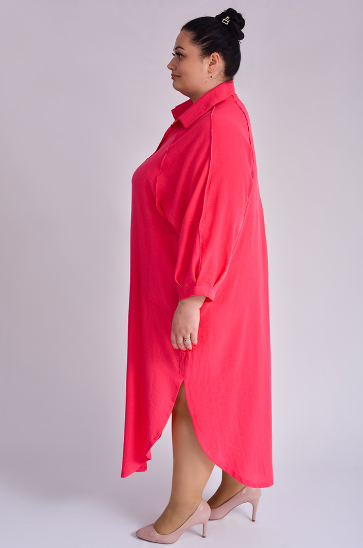 Платье макси с голографической аппликацией большого размера