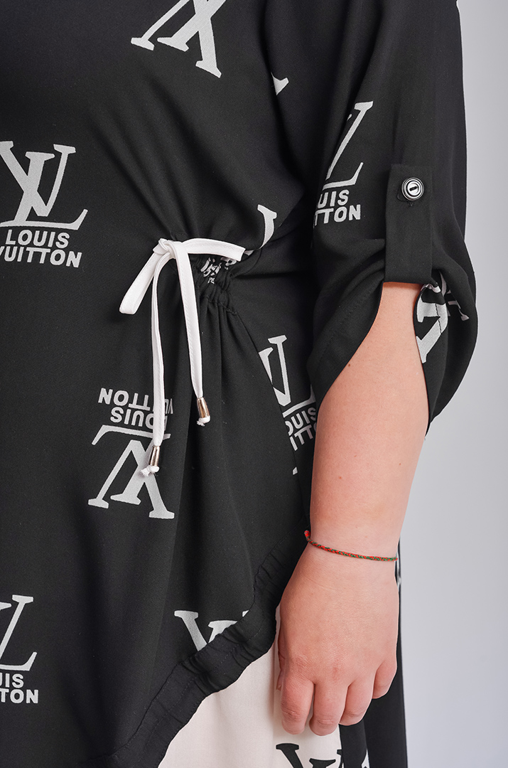 Сукня міді з регульованою драпіровкою великих розмірів