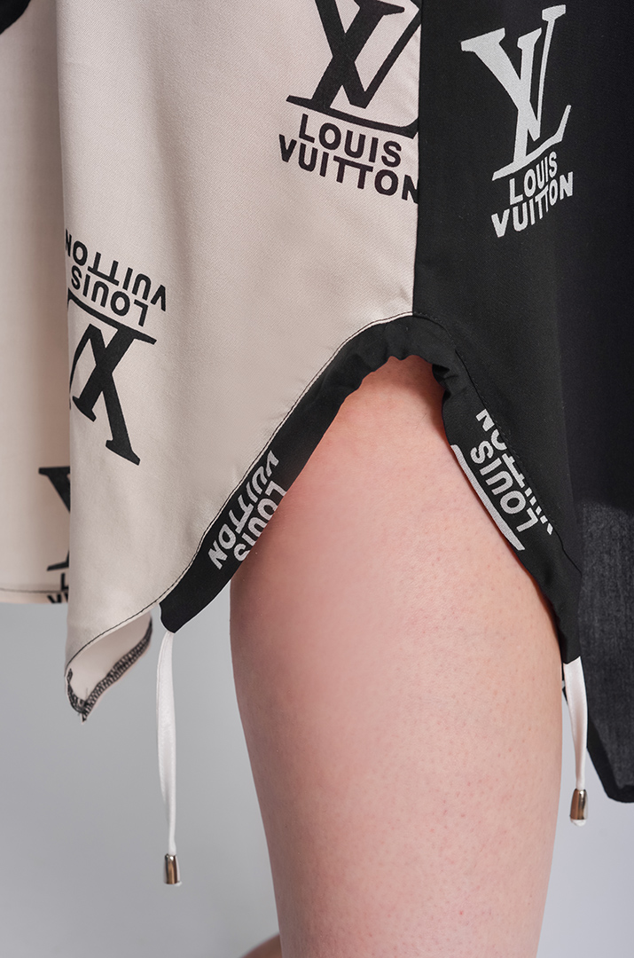 Сукня міді з регульованою драпіровкою великих розмірів