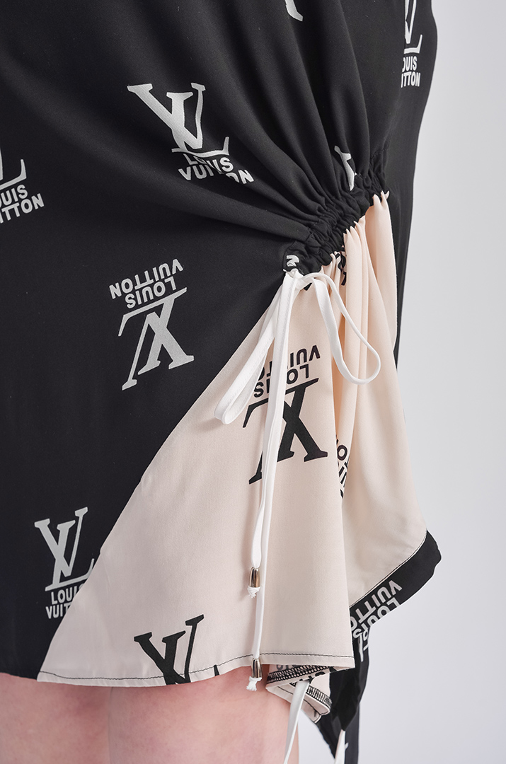 Сукня міді з регульованою драпіровкою великих розмірів