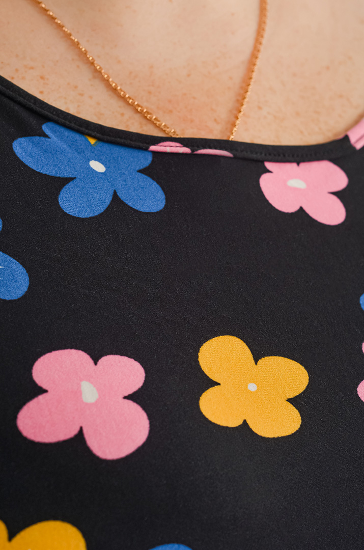 Сукня домашня в квітковий принт великих розмірів