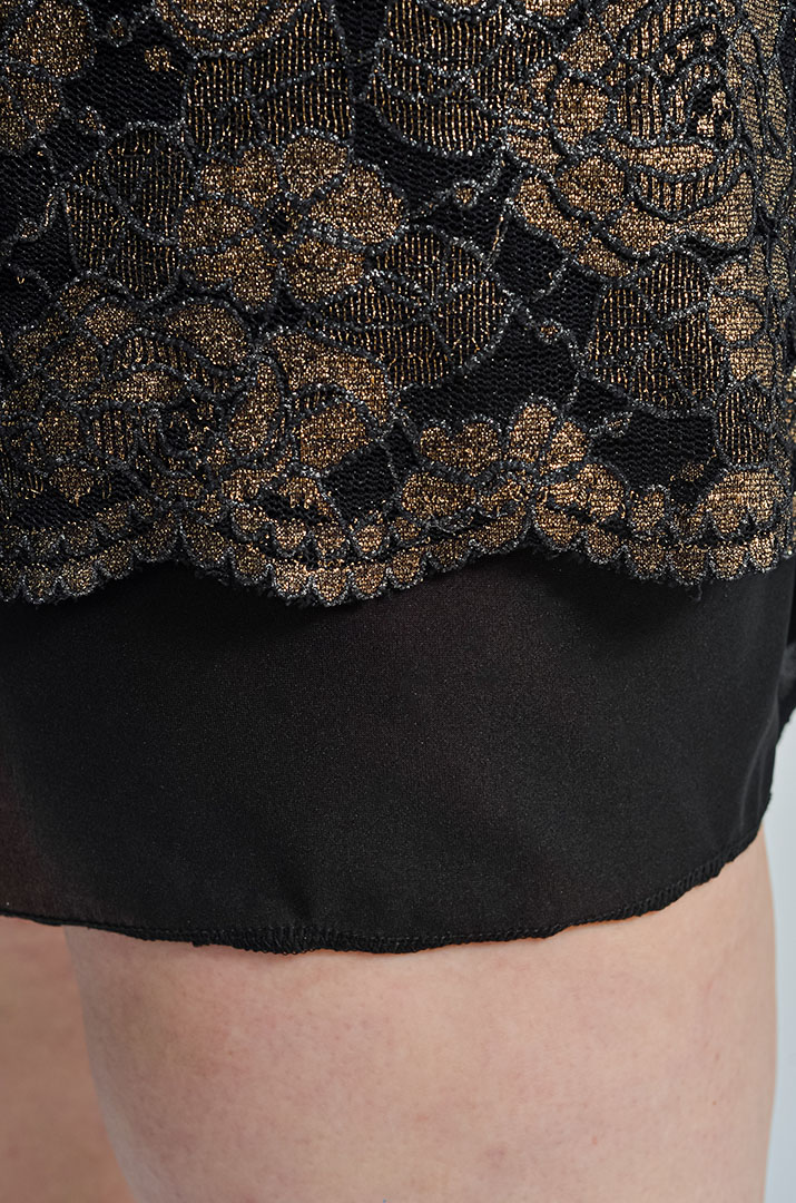 Платье миди с люрексовым цветочным узором больших размеров