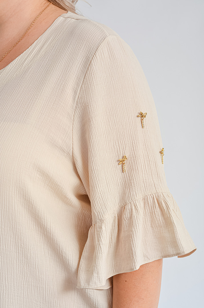 Сукня міді з воланами та блискавками великих розмірів