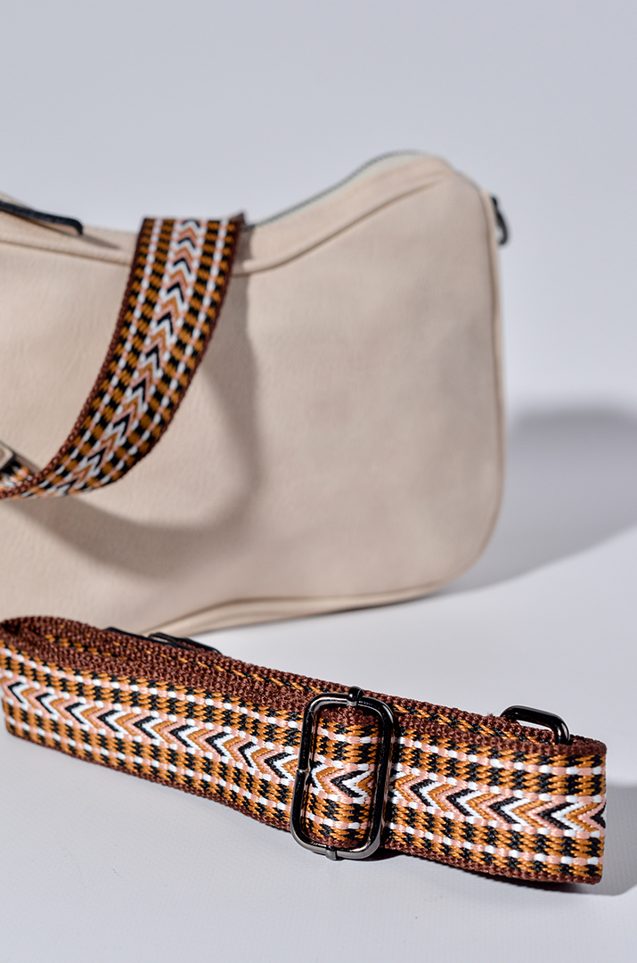 Сумка з екошкіри зі змінними кольоровими ременями