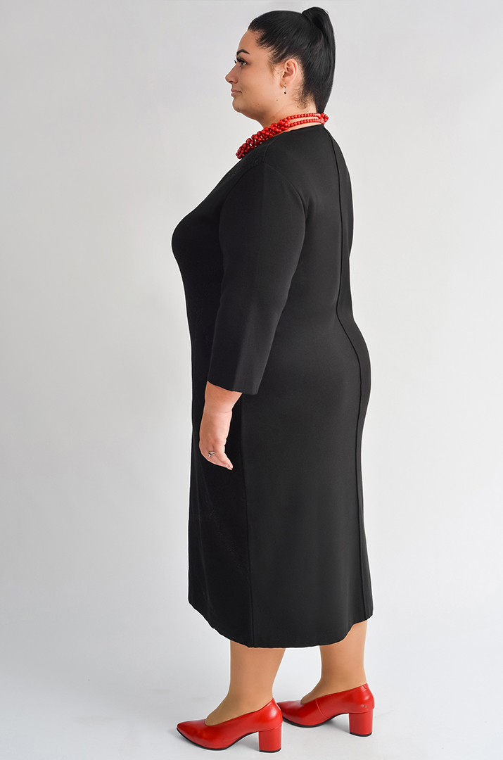 Сукня з геометричним люрексовим принтом великих розмір