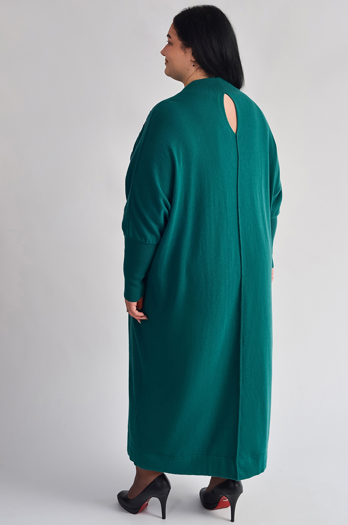 Сукня з декоративною вишивкою та вирізом на спині великих розмірів