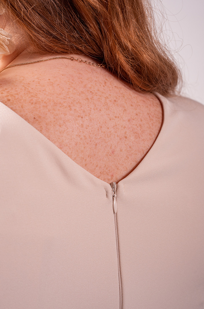 Сукня міді А-силует із легкими рукавами великих розмірів