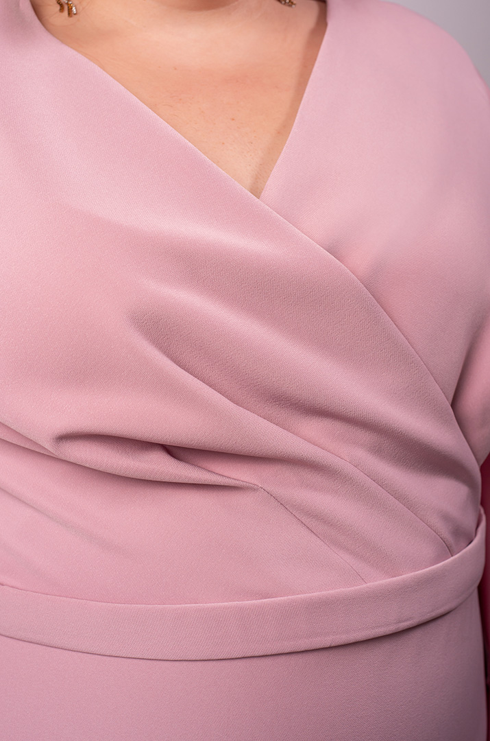 Сукня міді А-силует із легкими рукавами великих розмірів