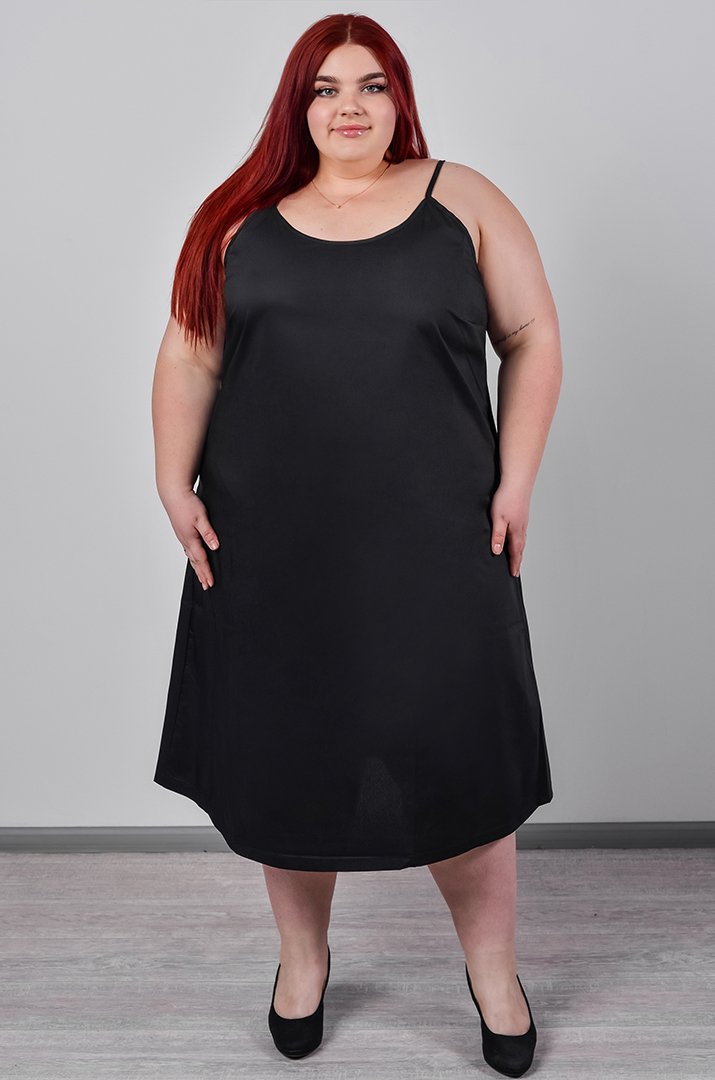 Шифонова сукня двійка максі з багатоярусною спідницею великих розмірів