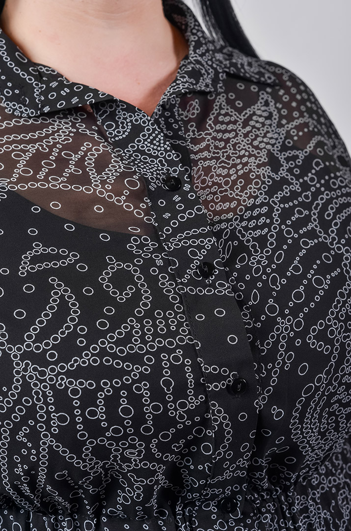 Шифонова сукня двійка максі з багатоярусною спідницею великих розмірів