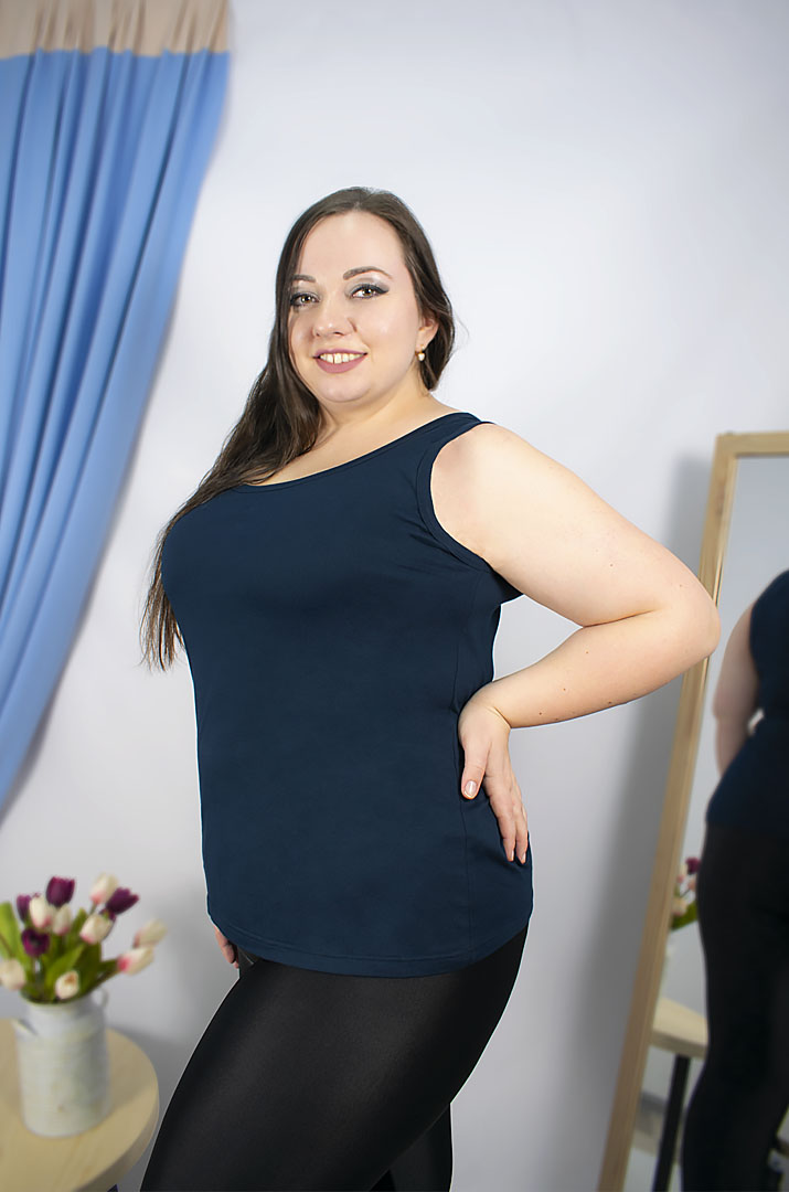 Топ-майка трикотажная супер батал