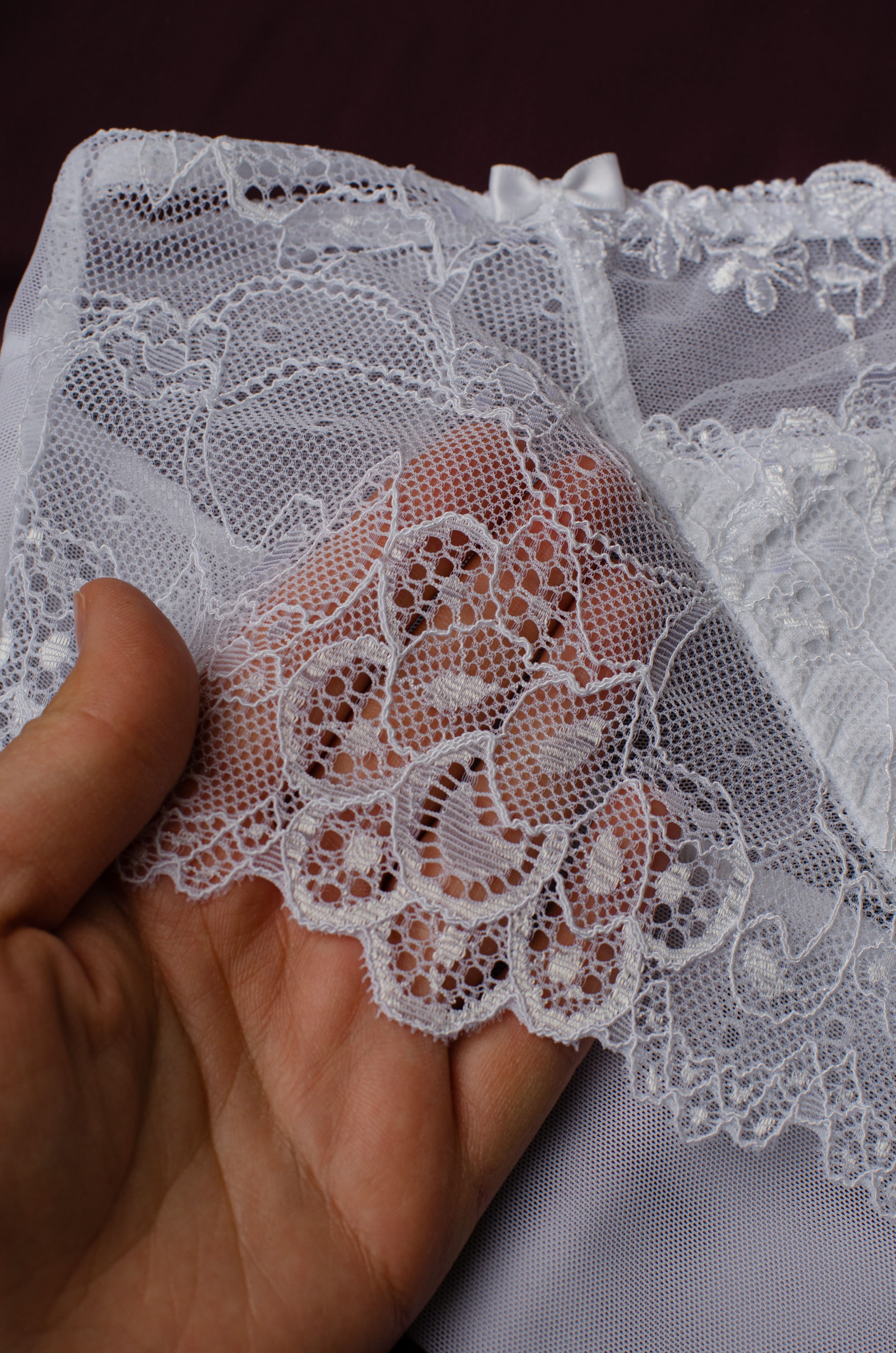 Труси сліпи із сітки та мережива великих розмірів