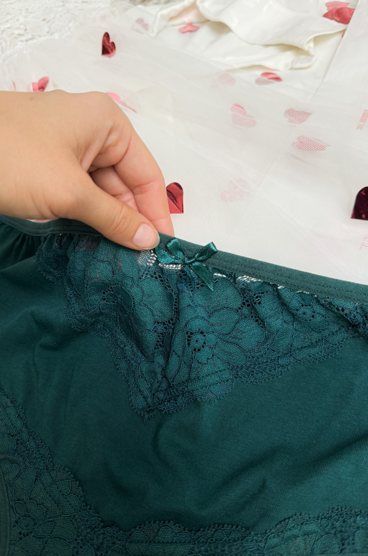 Труси трикотажні з мереживом великих розмірів