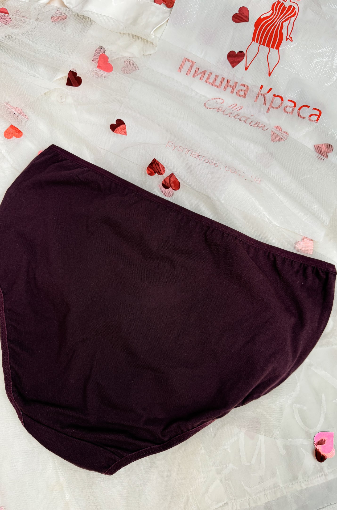 Труси трикотажні з мереживом великих розмірів