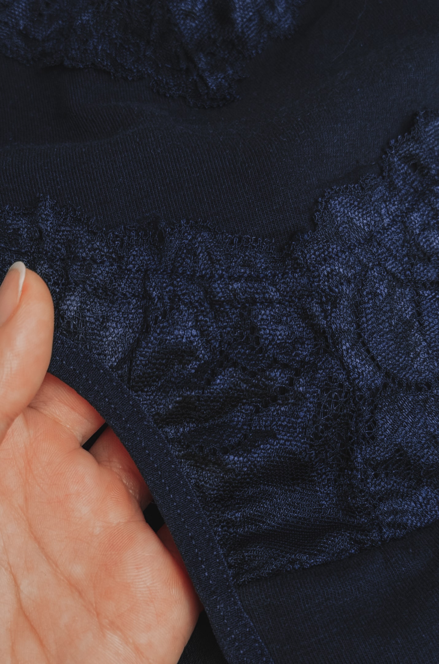 Труси трикотажні з мереживом великих розмірів