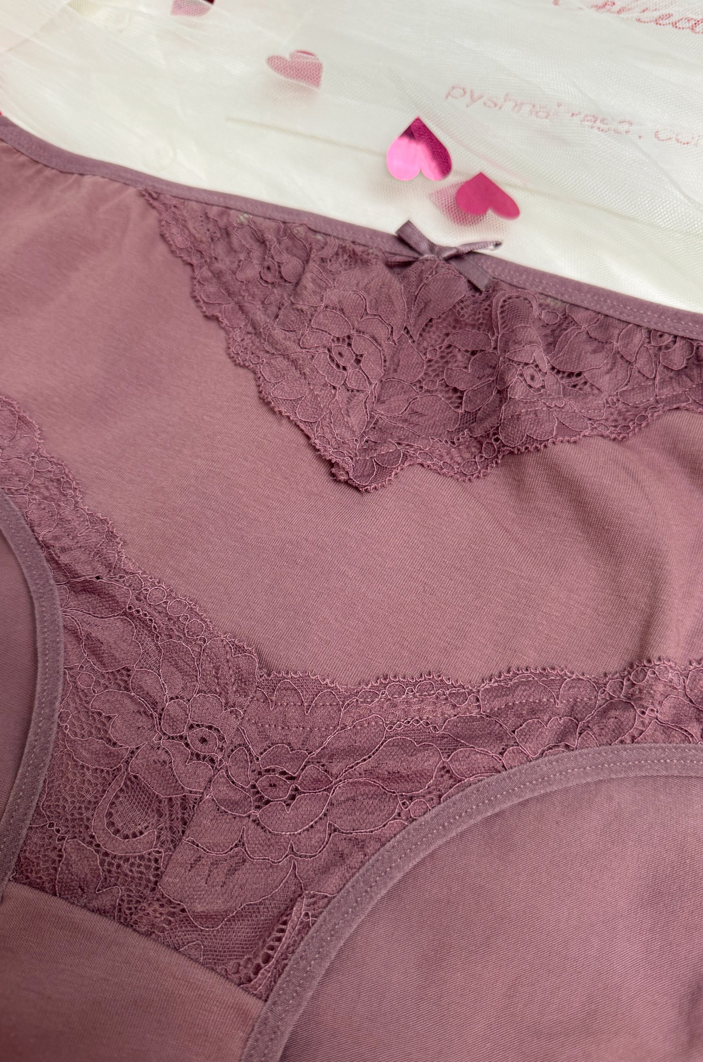 Труси трикотажні з мереживом великих розмірів