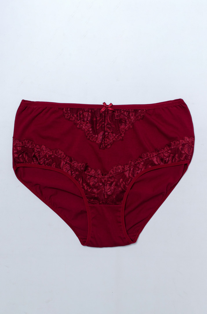 Труси трикотажні з мереживом великих розмірів