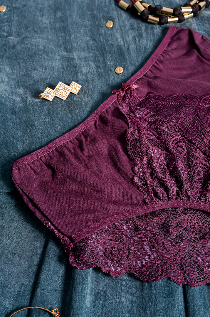 Труси котонові з мереживом великих розмірів