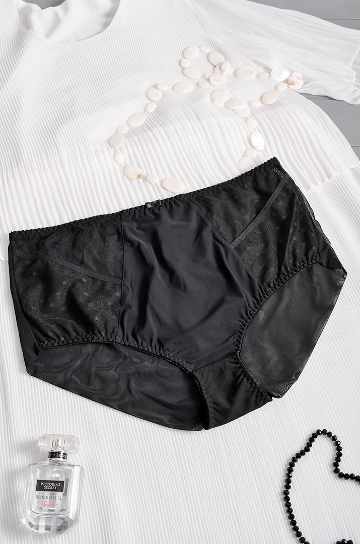 Труси-сліп з сіточкою в горох великих розмірів