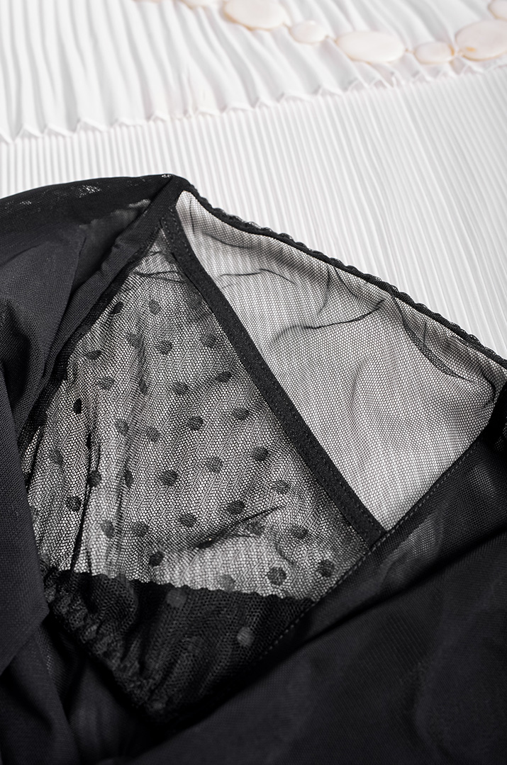 Труси-сліп з сіточкою в горох великих розмірів