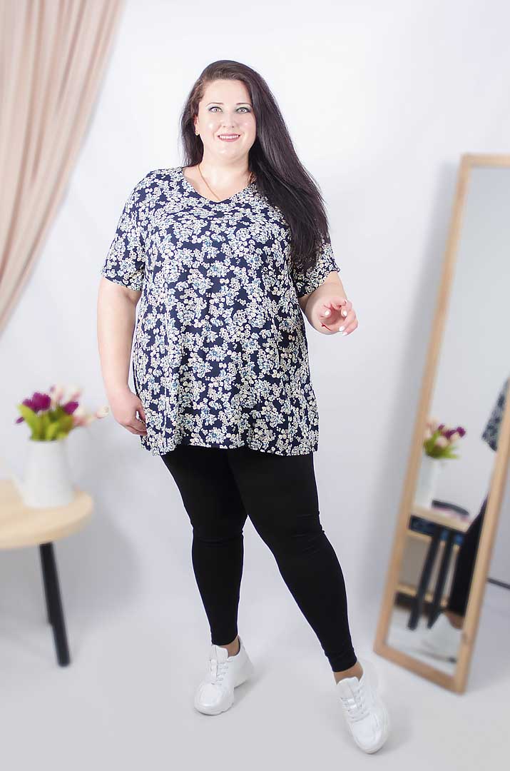 Туніка коротка трапеція супер батал