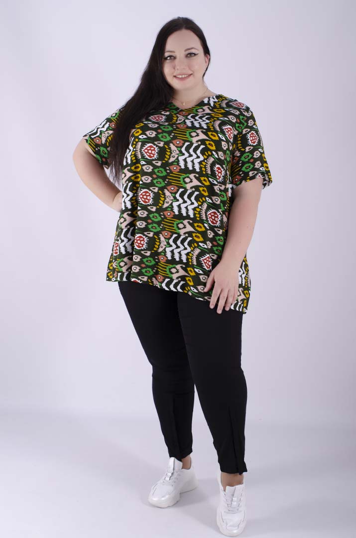 Туніка коротка трапеція супер батал