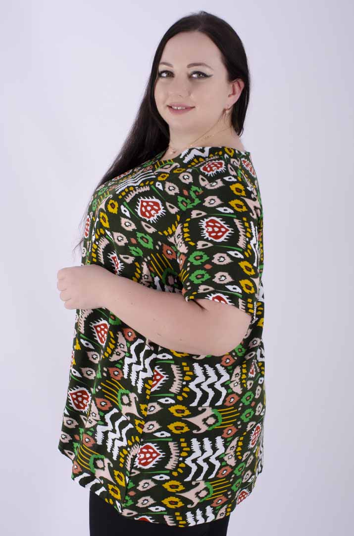 Туніка коротка трапеція супер батал