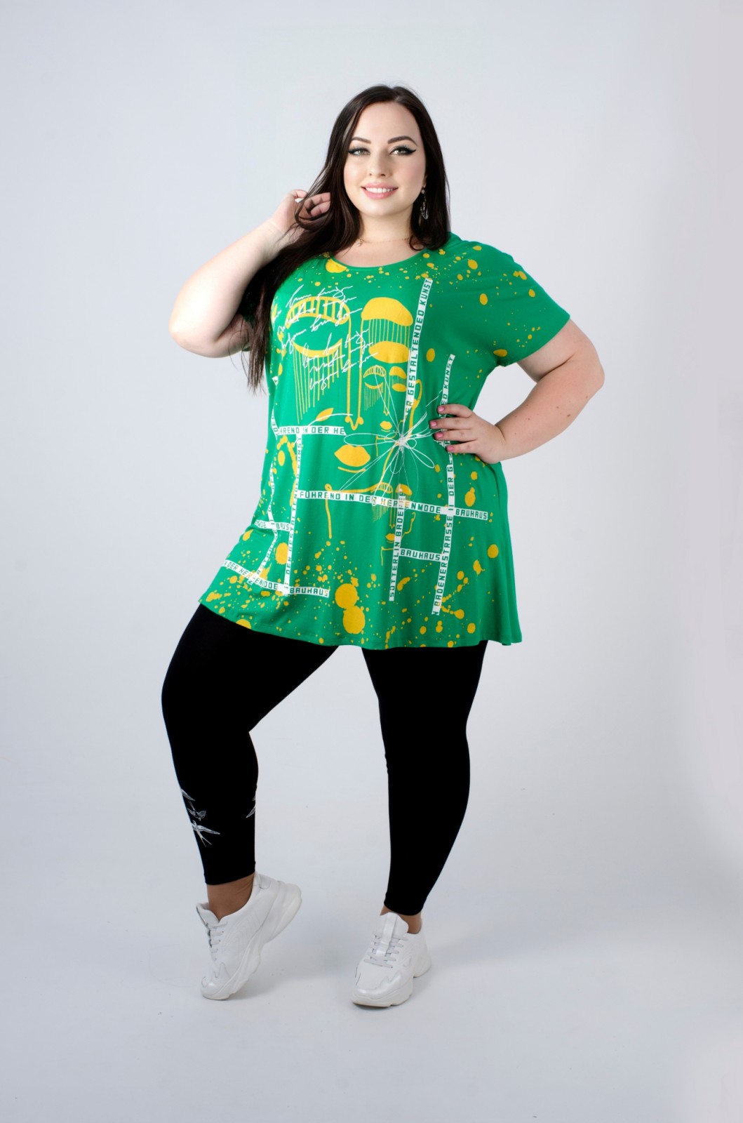 Туника короткая трапеция супер батал